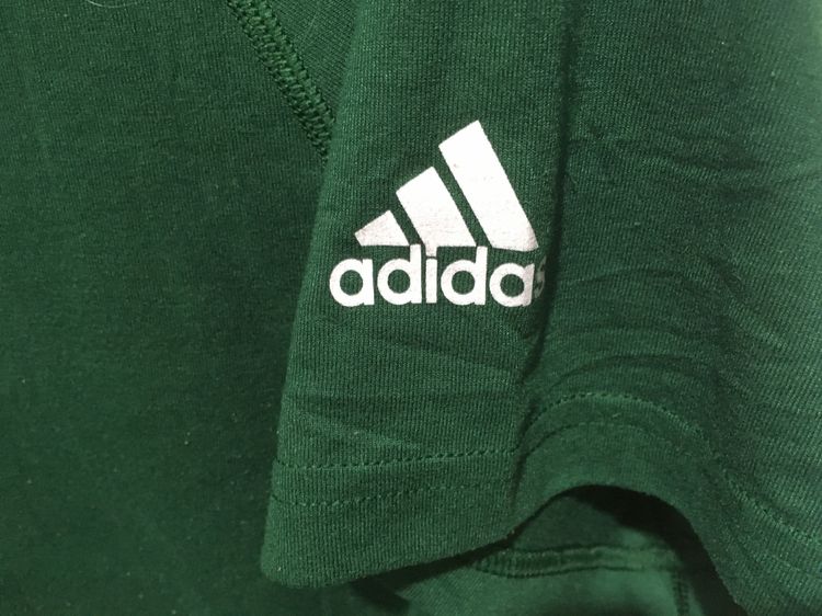 เสื้อยืด CLIMALITE แบรนด์ Adidas สีเขียว รูปที่ 6