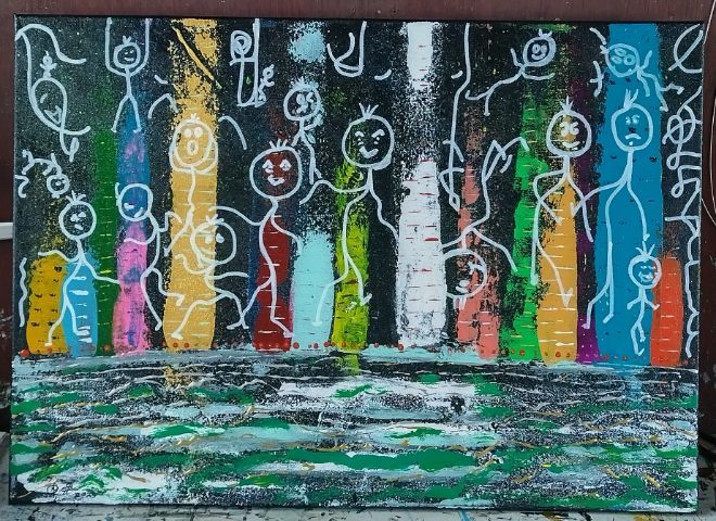 ของตกแต่งบ้านอื่นๆ ภาพวาด