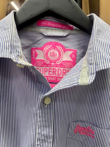 Superdry Cotton เสื้อเชิ้ต แท้ สภาพใหม่ ซื้อจาก shop ไทย รูปที่ 3