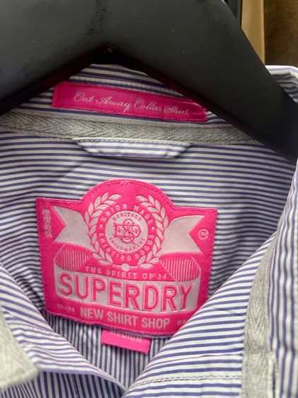 Superdry Cotton เสื้อเชิ้ต แท้ สภาพใหม่ ซื้อจาก shop ไทย รูปที่ 6