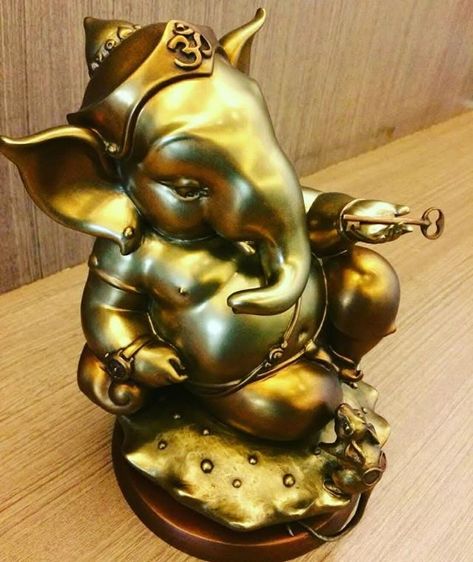 พระพิฆเนศอนันตทรัพย์ ประติมากร ม.ล.จักรพล รัชนี เนื้อบรอนซ์  สูง20เซ็นต์ มีใบรับรองผลงานศิลปิน รูปที่ 4