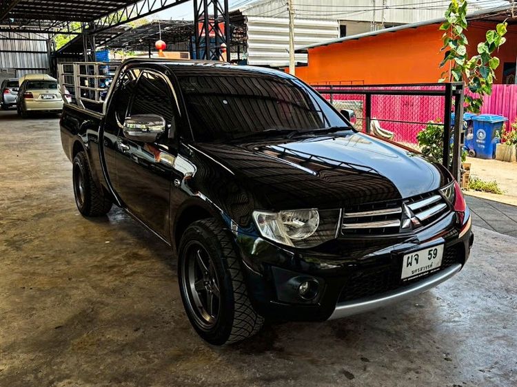 Mitsubishi Triton 2014 2.5 GLX Pickup ดีเซล ไม่ติดแก๊ส เกียร์ธรรมดา ดำ รูปที่ 3