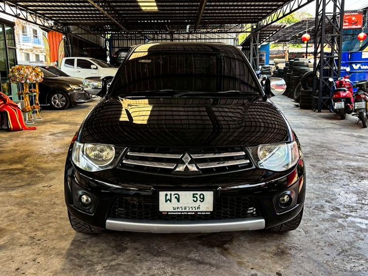 Mitsubishi Triton 2014 2.5 GLX Pickup ดีเซล ไม่ติดแก๊ส เกียร์ธรรมดา ดำ รูปที่ 2