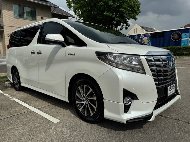 Toyota Alphard 2017 2.5 HV SR C-Package 4WD Van ไฮบริด เกียร์อัตโนมัติ ขาว รูปที่ 3