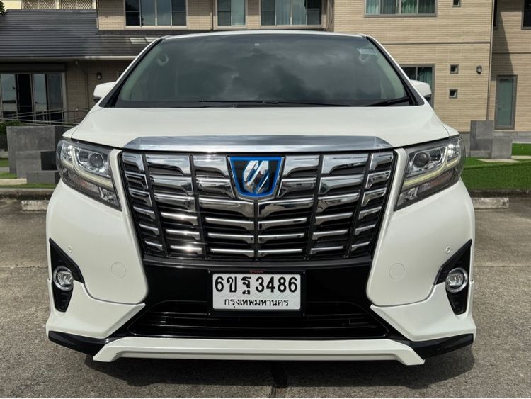 Toyota Alphard 2017 2.5 HV SR C-Package 4WD Van ไฮบริด เกียร์อัตโนมัติ ขาว รูปที่ 2