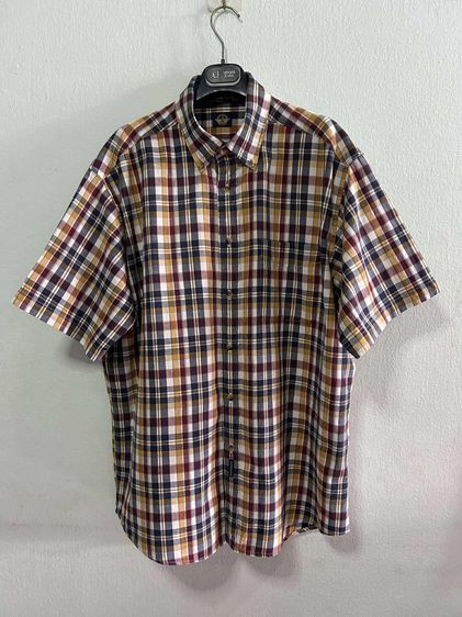 🌈 เสื้อเชิ้ตแขนสั้น เสื้อลายสก๊อต แบรนด์ dockers แท้💯🌈 รูปที่ 3