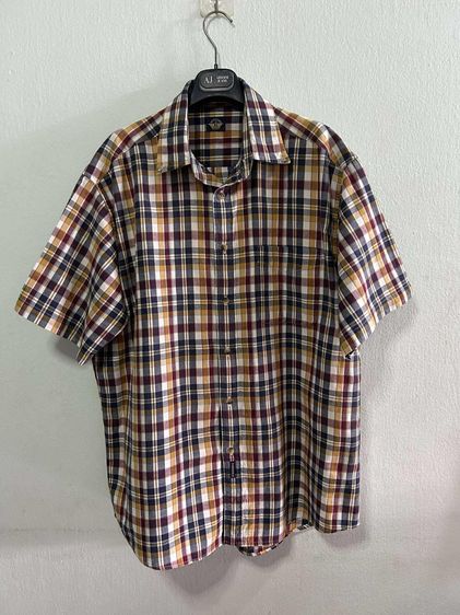 🌈 เสื้อเชิ้ตแขนสั้น เสื้อลายสก๊อต แบรนด์ dockers แท้💯🌈 รูปที่ 2