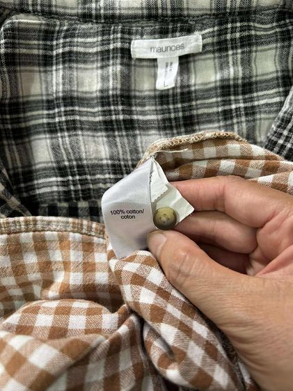 🌈 เสื้อเชิ้ตแขนยาว เสื้อลายสก๊อต แบรนด์ maurices แท้💯🌈 รูปที่ 8