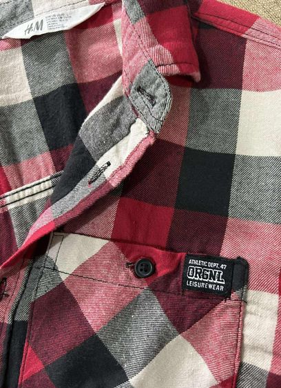 🌈 เสื้อเชิ้ตแขนยาว เสื้อลายสก๊อต แบรนด์ HM(เอชแอนด์เอ็ม)แท้💯🌈 รูปที่ 9