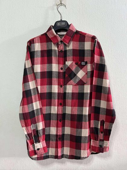 🌈 เสื้อเชิ้ตแขนยาว เสื้อลายสก๊อต แบรนด์ HM(เอชแอนด์เอ็ม)แท้💯🌈