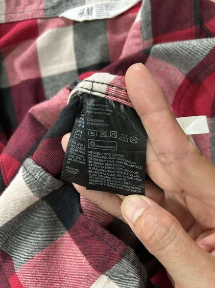 🌈 เสื้อเชิ้ตแขนยาว เสื้อลายสก๊อต แบรนด์ HM(เอชแอนด์เอ็ม)แท้💯🌈 รูปที่ 10