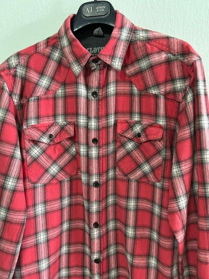 🌈 เสื้อเชิ้ตแขนยาว เสื้อลายสก๊อต แบรนด์ drill clothing แท้💯🌈 รูปที่ 4