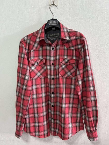 🌈 เสื้อเชิ้ตแขนยาว เสื้อลายสก๊อต แบรนด์ drill clothing แท้💯🌈 รูปที่ 2