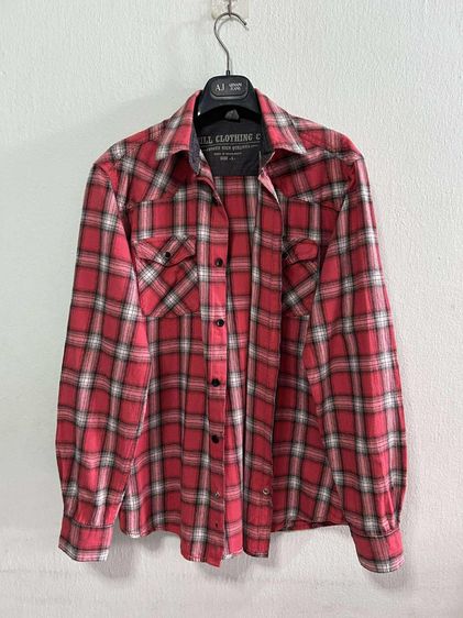 🌈 เสื้อเชิ้ตแขนยาว เสื้อลายสก๊อต แบรนด์ drill clothing แท้💯🌈 รูปที่ 3