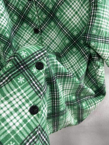 🌈 เสื้อเชิ้ตแขนสั้น ผ้าทองานญี่ปุ่นจุดเด่นเก๋ๆตรงกระดุมเสื้อ 🌈 รูปที่ 7