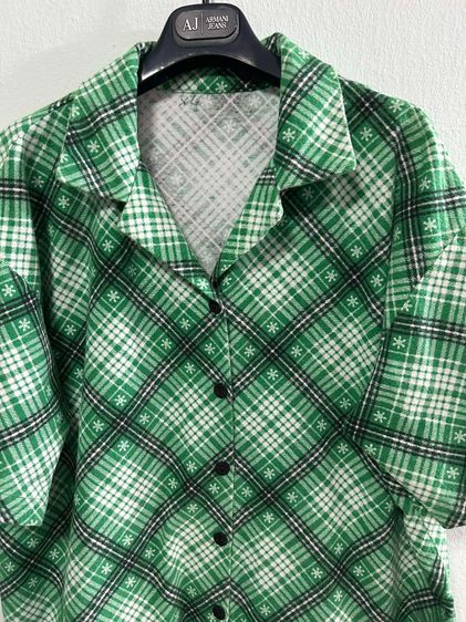 🌈 เสื้อเชิ้ตแขนสั้น ผ้าทองานญี่ปุ่นจุดเด่นเก๋ๆตรงกระดุมเสื้อ 🌈 รูปที่ 6