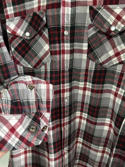 🌈 เสื้อเชิ้ตมีฮู้ด เสื้อลายสก๊อต 🌈 รูปที่ 6