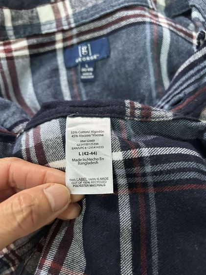 🌈 เสื้อเชิ้ต เสื้อลายสก๊อต แบรนด์ George(จอร์จ) แท้💯🌈 รูปที่ 10