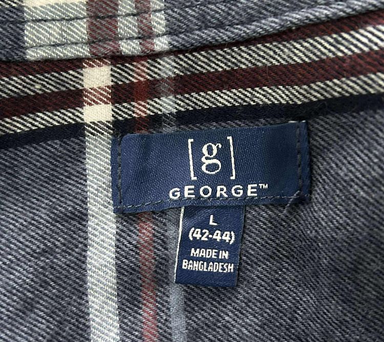 🌈 เสื้อเชิ้ต เสื้อลายสก๊อต แบรนด์ George(จอร์จ) แท้💯🌈 รูปที่ 11