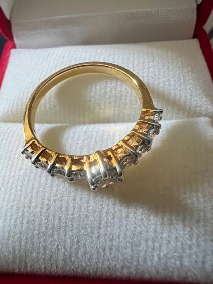 แหวนเพชรแท้ ทองแท้ 14k เพชรแท้เพชรเกสร 0.23 รูปที่ 3