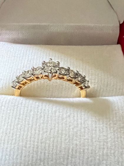 แหวนเพชรแท้ ทองแท้ 14k เพชรแท้เพชรเกสร 0.23 รูปที่ 2