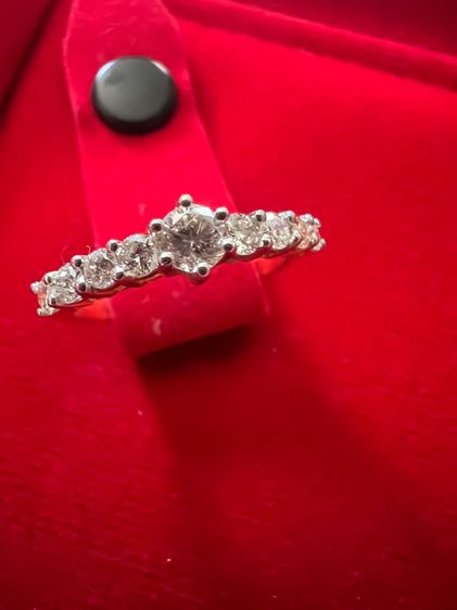 แหวนเพชรแท้ ทองแท้ 14k เพชรแท้เพชรเกสร 0.23 รูปที่ 13