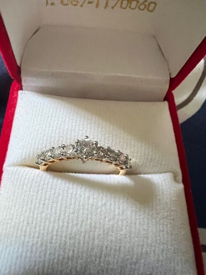 แหวนเพชรแท้ ทองแท้ 14k เพชรแท้เพชรเกสร 0.23 รูปที่ 6