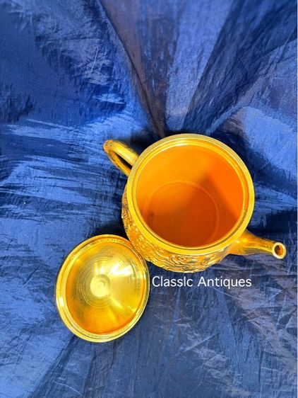 กาน้ำชา หงษ์ มังกร กะไหล่ทอง สะสม รูปที่ 10