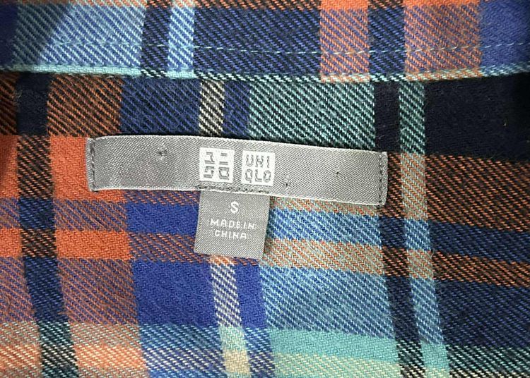 🌈 เสื้อเชิ้ตลายสก๊อต แบรนด์ Uniqlo(ยูนิโคล่) แท้💯 ดัง💯🌈 รูปที่ 6