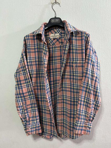 🌈 เสื้อเชิ้ต เสื้อลายสก๊อต แบรนด์ American Eagle(อเมริกันอีเกิ้ล) แท้💯🌈 รูปที่ 4