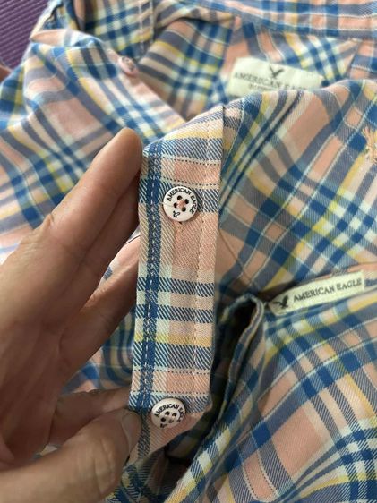 🌈 เสื้อเชิ้ต เสื้อลายสก๊อต แบรนด์ American Eagle(อเมริกันอีเกิ้ล) แท้💯🌈 รูปที่ 11