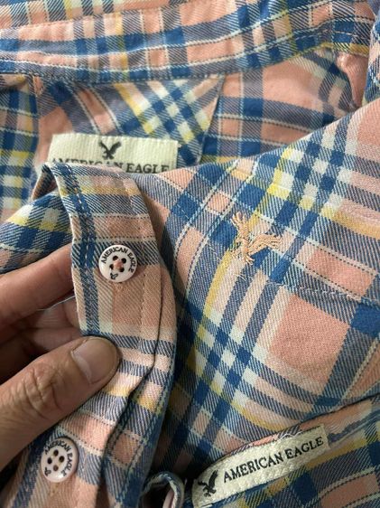 🌈 เสื้อเชิ้ต เสื้อลายสก๊อต แบรนด์ American Eagle(อเมริกันอีเกิ้ล) แท้💯🌈 รูปที่ 12
