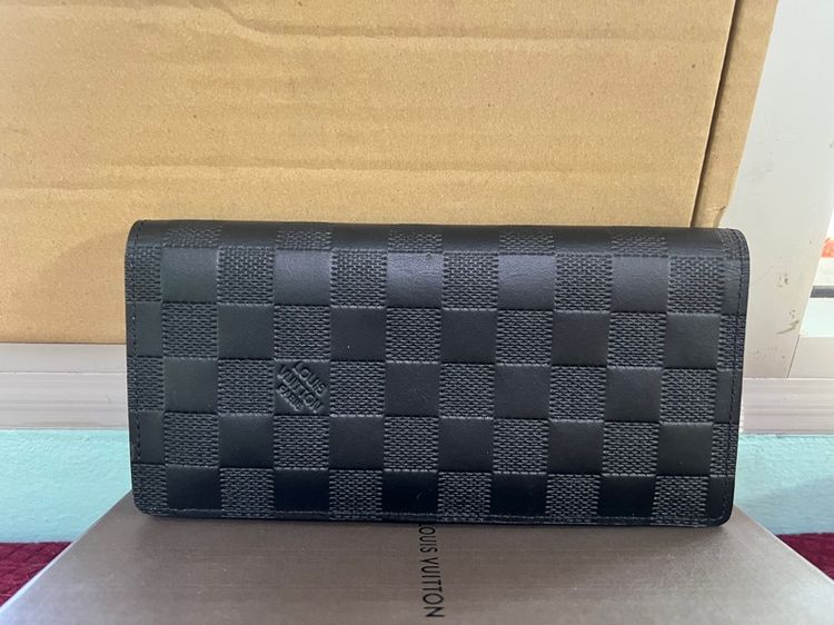 ไม่ระบุ ดำ หนังแท้ อื่นๆ Louis vuitton  กระเป๋าสตางค์ ใส่บัตรได้เยอะ