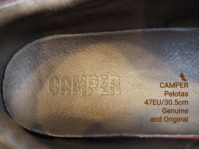 CAMPER Pelotas Ariel 47EU(30.5cm) Genuine and Original ของแท้ มือ 2 สภาพไม่ต่างจากมือ 1, รองเท้า CAMPER หนังแท้ พื้นเต็ม ใหม่กริ๊บ งดงามมาก รูปที่ 10