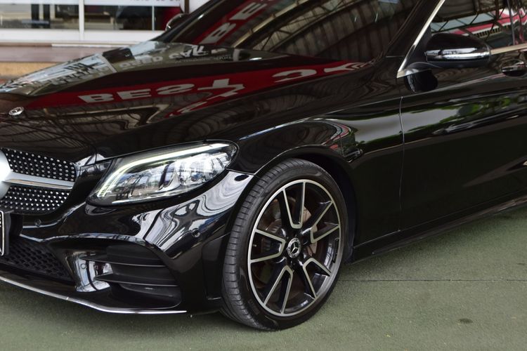 Mercedes-Benz C-Class 2021 C220 Sedan ดีเซล ไม่ติดแก๊ส เกียร์อัตโนมัติ ดำ รูปที่ 2
