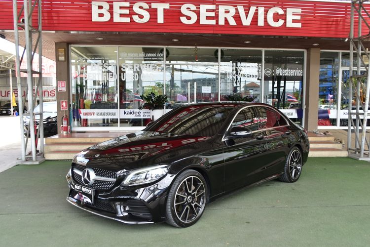 Mercedes-Benz C-Class 2021 C220 Sedan ดีเซล ไม่ติดแก๊ส เกียร์อัตโนมัติ ดำ