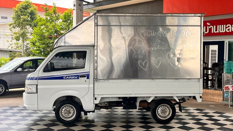 Suzuki Carry 2021 1.5 Pickup เบนซิน ไม่ติดแก๊ส เกียร์ธรรมดา ขาว รูปที่ 2