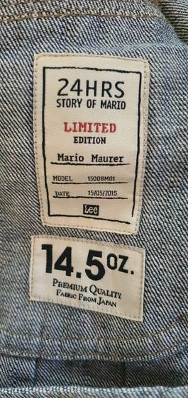 Jacket LEE Mario M24  Size M 14.5Oz รูปที่ 5