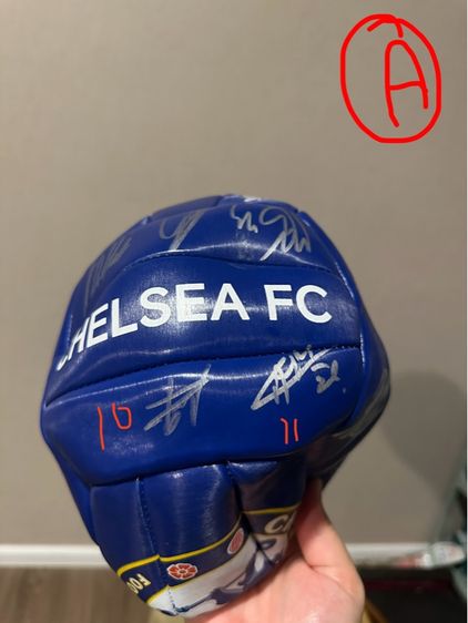 ลูกฟุตบอลพร้อมลายเซ็น นักเตะ chelsea football รูปที่ 4