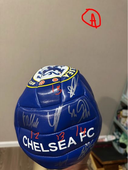 ลูกฟุตบอลพร้อมลายเซ็น นักเตะ chelsea football รูปที่ 5