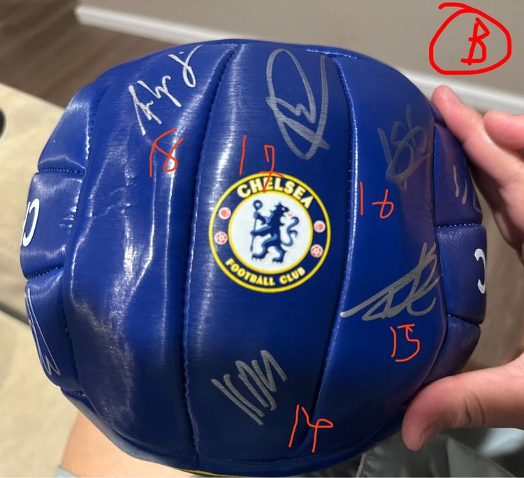 ลูกฟุตบอลพร้อมลายเซ็น นักเตะ Chelsea รูปที่ 4