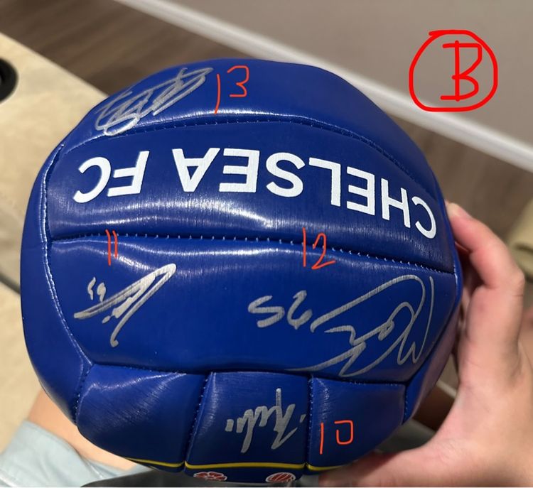 ลูกฟุตบอลพร้อมลายเซ็น นักเตะ Chelsea รูปที่ 3