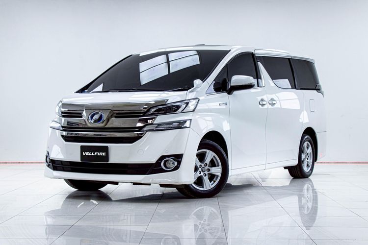 รถ Toyota Vellfire 2.5 Hybrid E-Four 4WD สี ขาว
