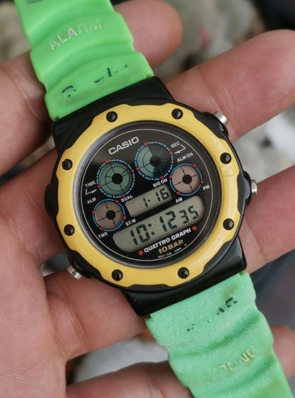 นาฬิกาวินเทจ Casio QGW-10 พร้อมสายเดิม หายากมาก ราคาแบ่งปันครับ