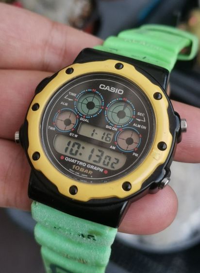 นาฬิกาวินเทจ Casio QGW-10 พร้อมสายเดิม หายากมาก ราคาแบ่งปันครับ รูปที่ 3