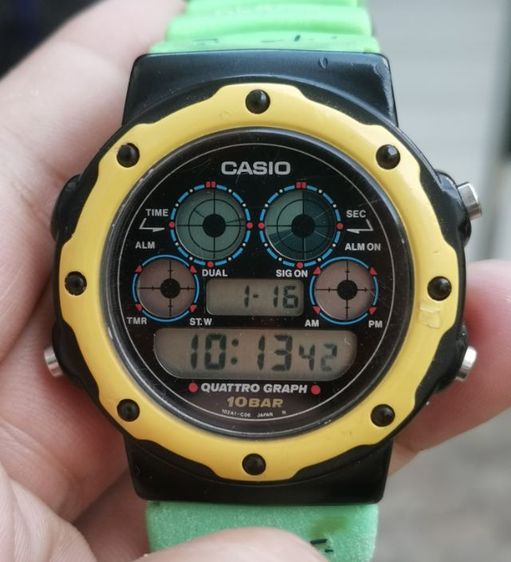 นาฬิกาวินเทจ Casio QGW-10 พร้อมสายเดิม หายากมาก ราคาแบ่งปันครับ รูปที่ 6