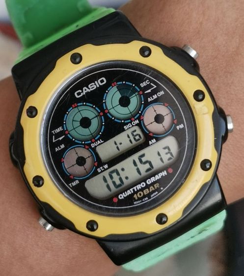 นาฬิกาวินเทจ Casio QGW-10 พร้อมสายเดิม หายากมาก ราคาแบ่งปันครับ รูปที่ 9