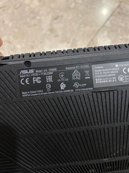 ASUS notebook model FX505D รูปที่ 8