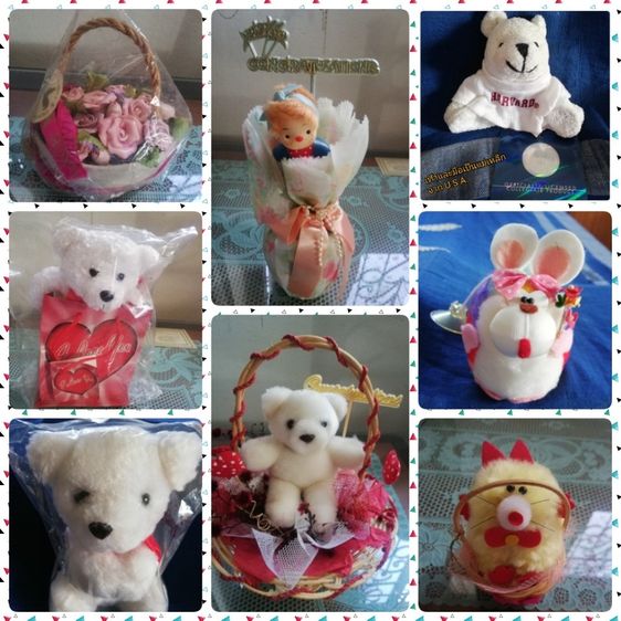 ตุ๊กตาหลากหลายแบบ จำนวน 8 รายการ ขายยกชุด สภาพดี บางชิ้นจากตปท.