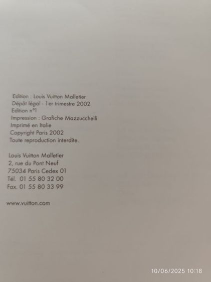 หนังสือเก่า แคตตาล๊อค louis vuitton ปี2002 ขายตามสภาพมือสอง รูปที่ 5